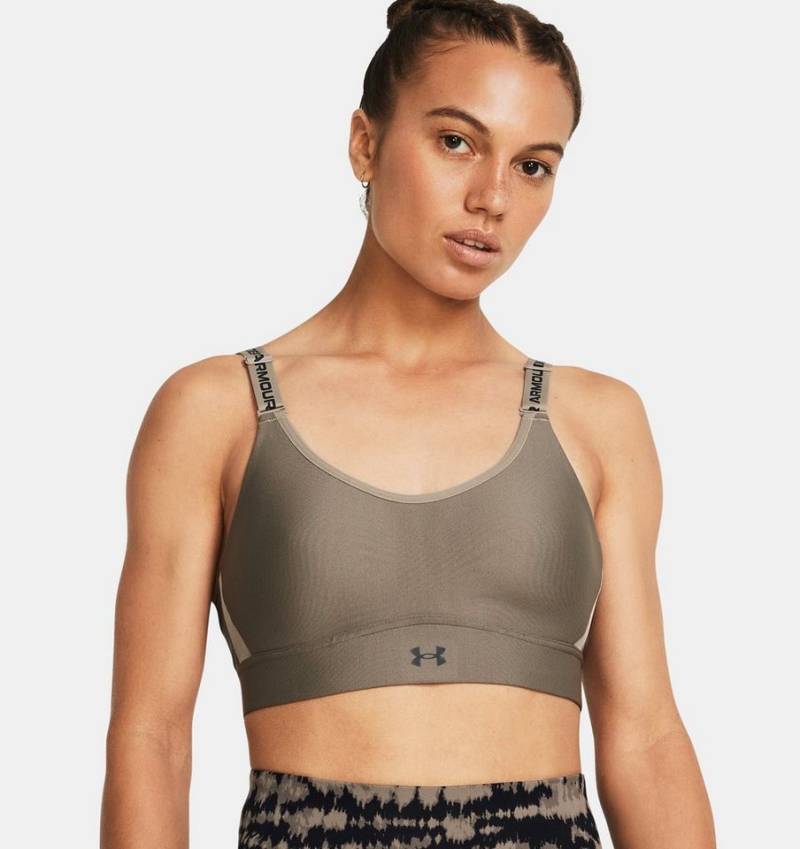 Under Armour® Sport-Bustier UA INFINITY MID BRA PUMICE/PINK QUARTZ-VAST GREY von Under Armour®