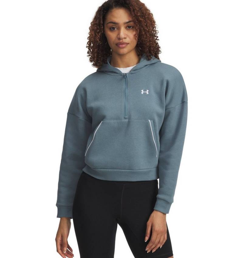 Under Armour® Sweatshirt RIVAL FLC PIPED HZ HOODIE JASPER BLUE von Under Armour®
