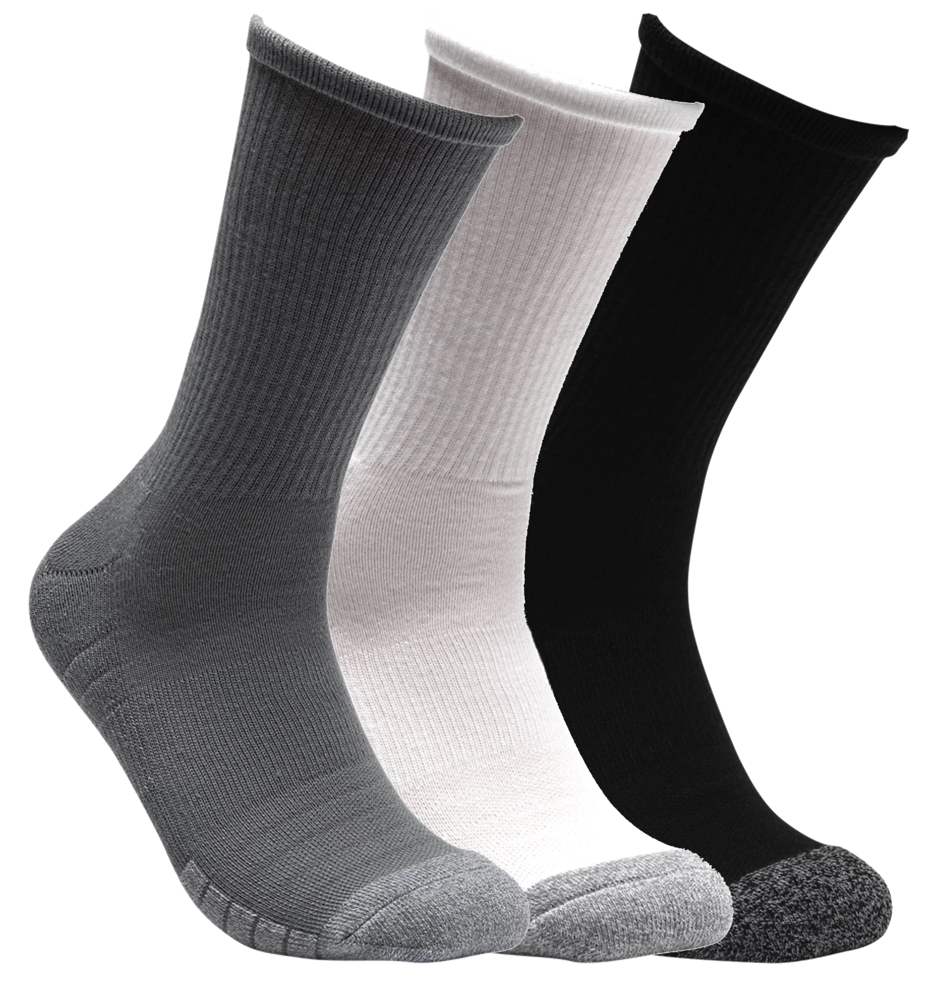 3 Paar Under Armour HeatGear Crew Socken Unisex Sportsocken von Under Armour