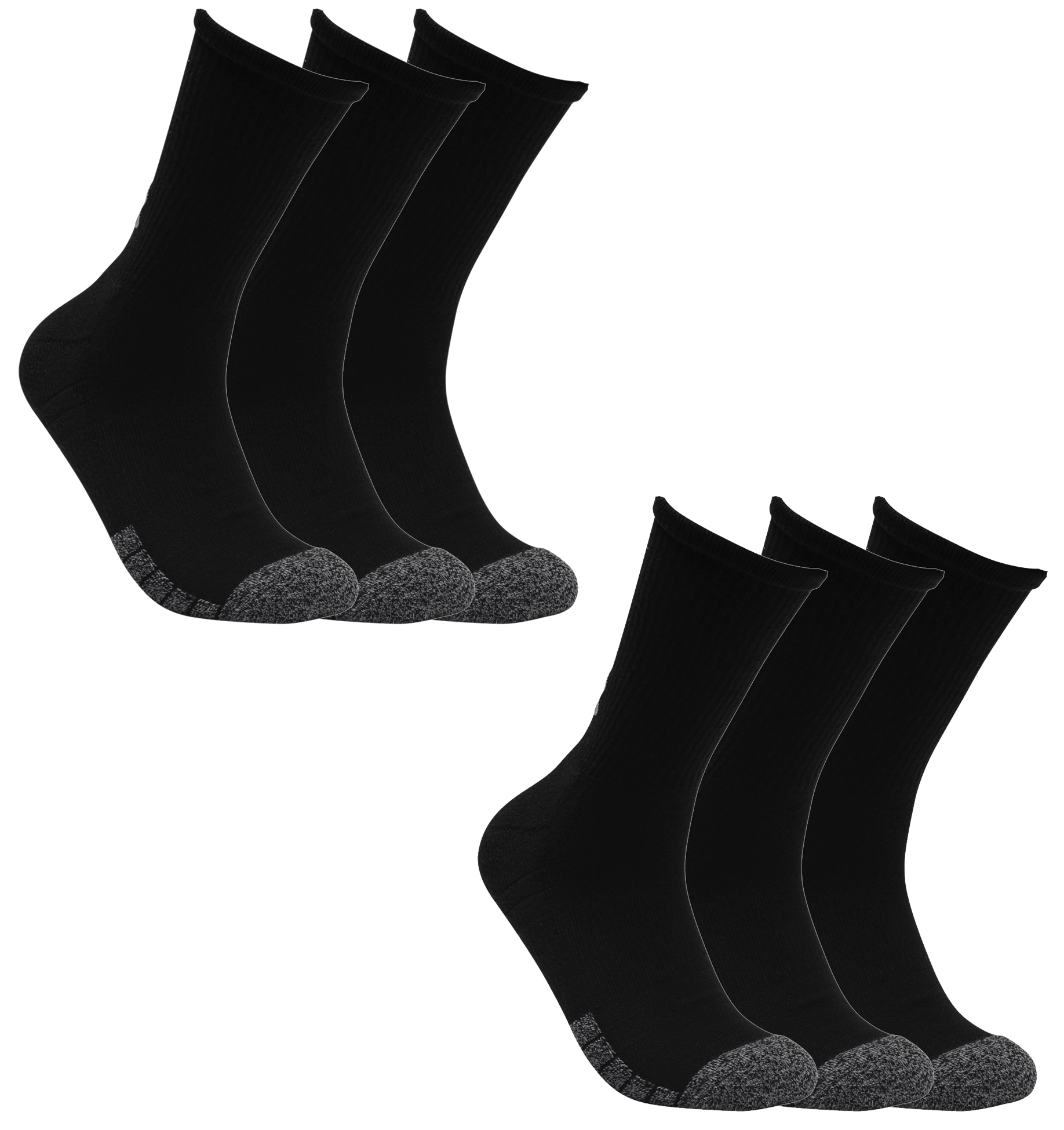 6 Paar Under Armour HeatGear Crew Socken Unisex Sportsocken von Under Armour