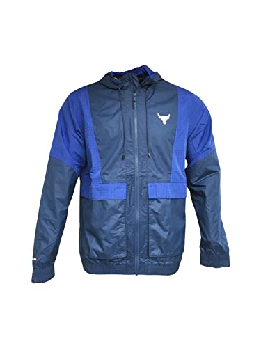 Herren Jacke mit durchgehendem Reißverschluss, 100 % Polyester, Project Rosk Storm Windbreaker Indigo (XX-Large), indigo, XX-Large von Under Armour