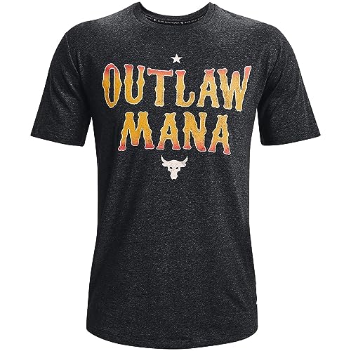 Men's T-Shirt Cotton/Polyester/Elastane UA Project Rock Outlaw Black (Medium) von Under Armour