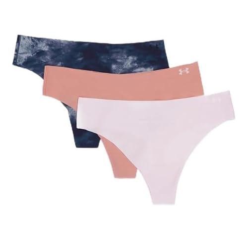 UA Pure Stretch NS Nov Thong 1383894-044 Damen Unterwäsche 3er-Pack, Multicolor M von Under Armour