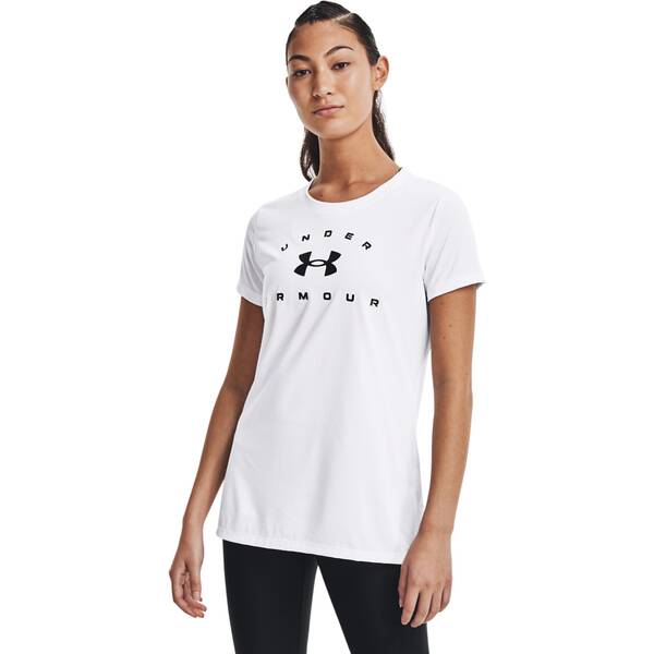 UNDER ARMOUR Damen Kurzarm Tech Solid Logo Arch SSC von Under Armour