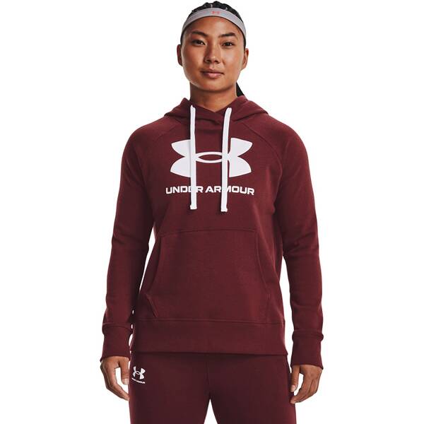 UNDER ARMOUR Damen Langarm Rival Fleece Logo Hoodie von Under Armour