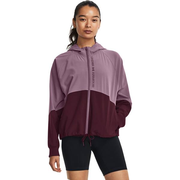 UNDER ARMOUR Damen Langarm Woven FZ Jacket von Under Armour