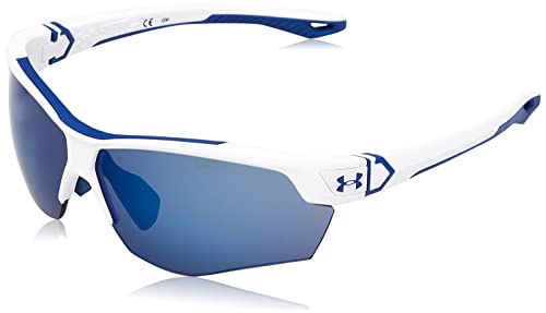 Under Armour Unisex UA Yard DUAL JR Sunglasses, WWK Matte White Blue, 67 von Under Armour