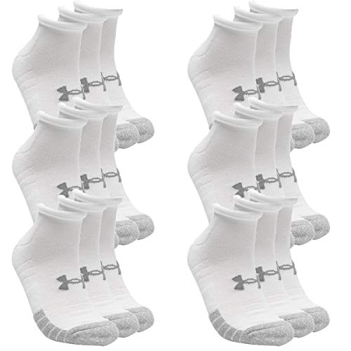 Under Armour 18 Paar HeatGear Lo Cut Sneaker Socken Unisex Kurzsocke, Farbe:Weiss, Socken & Strümpfe:47.5-50.5 von Under Armour