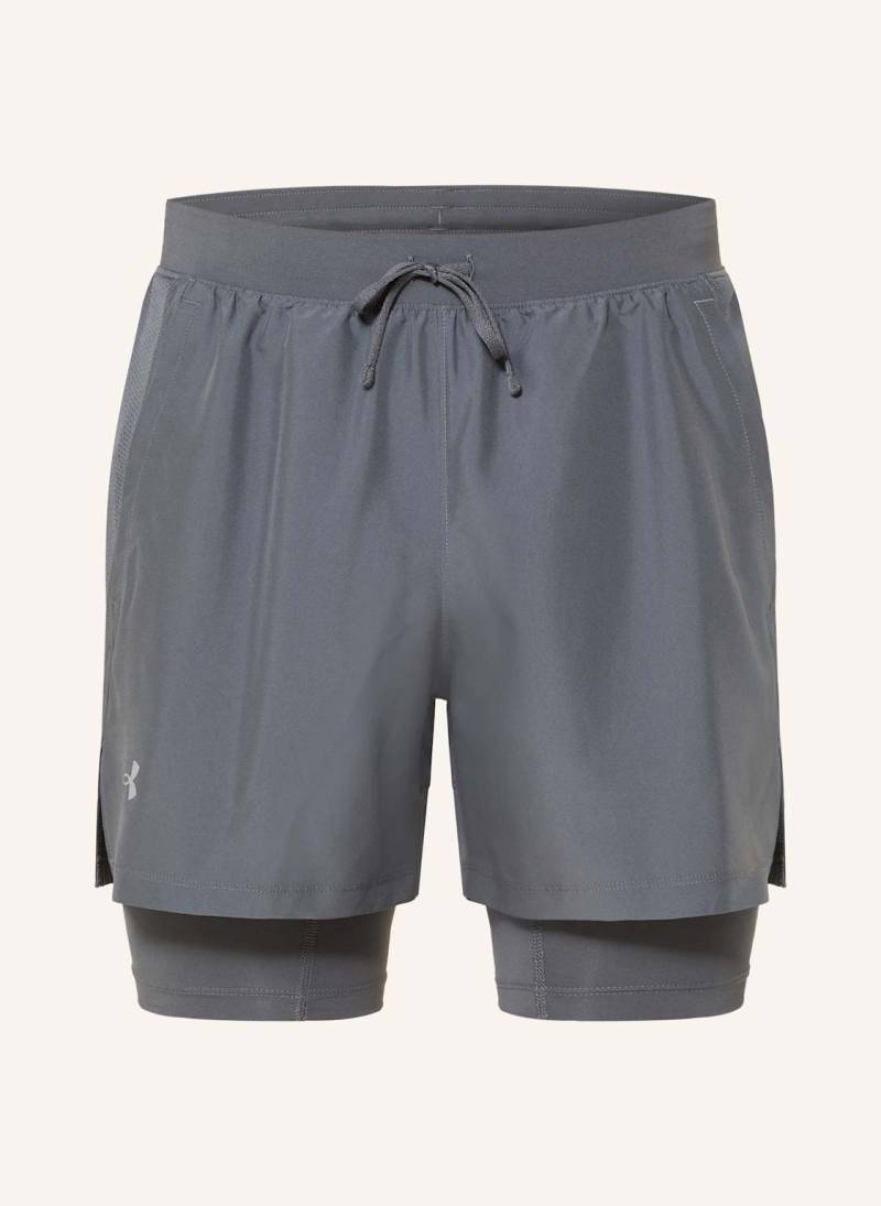 Under Armour 2-In-1-Laufshorts Ua Launch grau von Under Armour