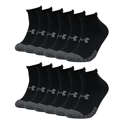 Under Armour 6 Paar HeatGear Lo Cut Sneaker Socken Unisex Kurzsocke, Farbe:Schwarz, Socken & Strümpfe:36-41 von Under Armour