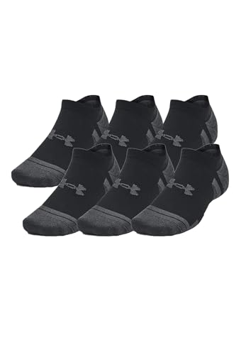 Under Armour 6 Paar Performance Tech No Show Sneaker Socken Unisex Kurzsocke, Farbe:Black, Socken & Strümpfe:47.5-50.5 von Under Armour