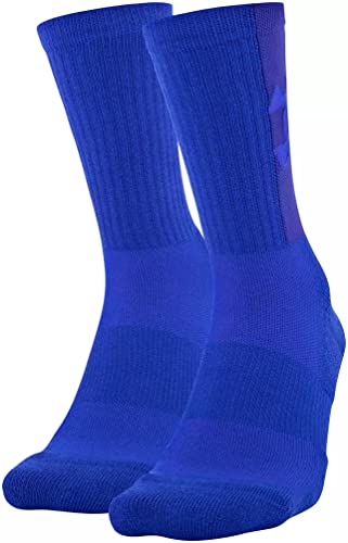 Under Armour Adult Game and Practice Crew Socks 2 PAck (Royal(1357224-400)/Caspian, Large) von Under Armour