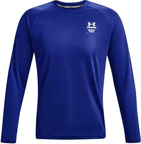 Under Armour Armourprint Longsleeve Herren blau/weiß, XXL von Under Armour