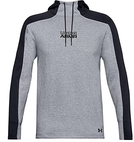 Under Armour Baseline Fleece Kapuzenpullover Herren grau/schwarz, XL von Under Armour