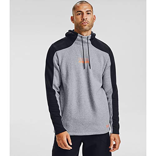 Under Armour Baseline Fleece Kapuzenpullover Herren grau/schwarz, XXL von Under Armour