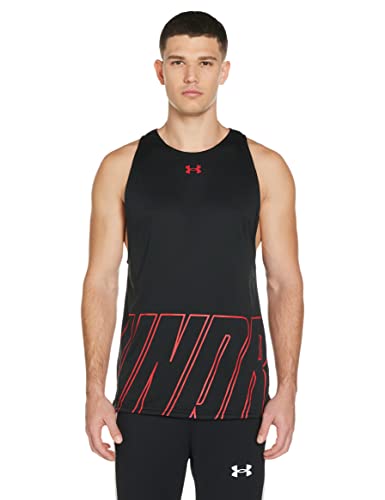 Under Armour Baseline Reversible Tanktop Herren schwarz/rot, S von Under Armour