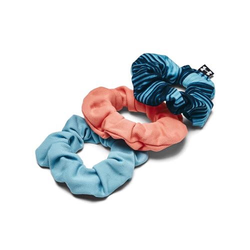 Under Armour Blitzing Scrunchie, 3 Stück, (490) Blizzard/Bubble Peach/White, 1 Count (Pack of 3) von Under Armour