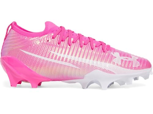 Under Armour Blur Pro Fußballschuhe für Herren, Rebel Pink/Weiß/Weiß, 41 EU von Under Armour