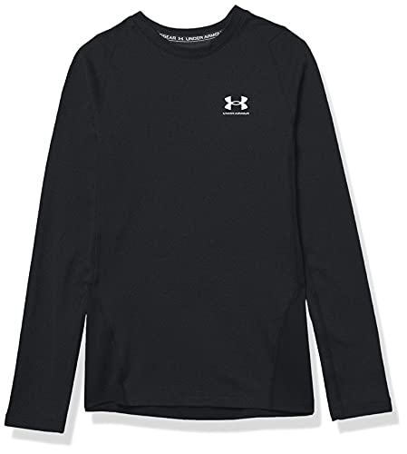 Under Armour Boys' ColdGear Armour Long Sleeve T-Shirt , Black (001)/White , Youth X-Large von Under Armour