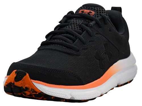 Under Armour Charged Assert 10 Herren-Laufschuh, Anthrazit/Team Orange/Schwarz, 42.5 EU von Under Armour