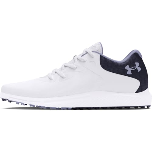 Under Armour Charged Breathe 2 Spikeless Cleat Golfschuh für Damen, (101) White/Midnight Navy/Celeste, 39 EU von Under Armour