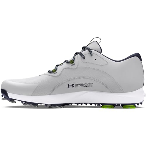 Under Armour Charged Draw 2 Herren Golfschuh mit Spikeless Cleat Wide, (102) Halo Gray/Halo Gray/Midnight Navy, 42.5 EU Weit von Under Armour