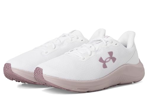 Under Armour Charged Pursuit 4 Damen-Sneaker, (100) Weiß/Weiß/Lila Prime, 39 EU von Under Armour