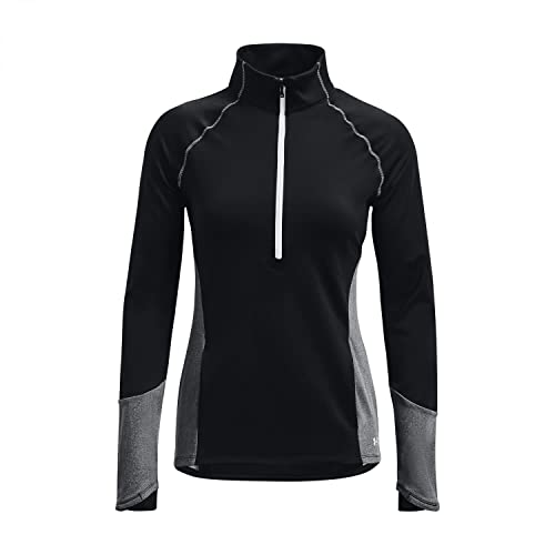 Under Armour ColdGear 1/2 Zip Longsleeve Damen schwarz/grau, L von Under Armour