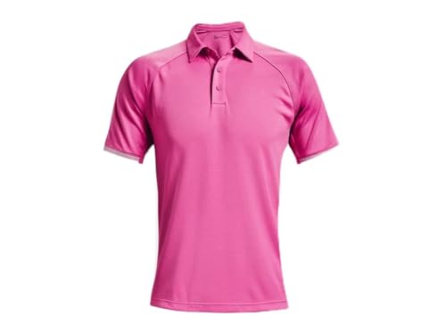 Under Armour Corp Rival Herren Poloshirt, Rosa Rand, M von Under Armour