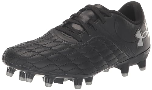 Under Armour Damen, Herren Fußballschuhe UA Magnetico Select 3.0 FG Black-Black-metallic Silver 38 von Under Armour