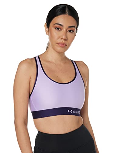 Under Armour Damen Armour Mid Keyhole Sport BH, Octane (566) / Cloudless Sky, M von Under Armour