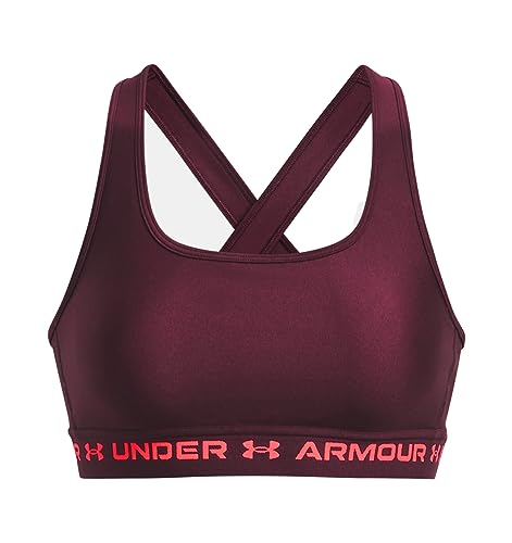 Under Armour Damen Armourâ Mid Crossback Sports BH T-Shirt, bunt, L von Under Armour