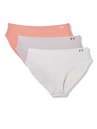 Under Armour Damen-Bikiniunterwäsche, 3er-Pack, reine Stretch-Bikiniunterwäsche, ganztägiger Komfort und ultraweiche Passform, Canyon Pink, XL Under Armour Damen-Bikiniunterwäsche, 3er-Pack, reine Stretch-Bikiniunterwäsche, ganztägiger Komfort und ultraweiche Passform, Canyon Pink, XL von Under Armour