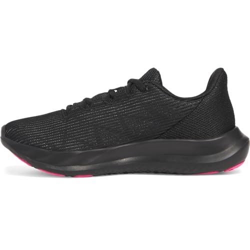 Under Armour Damen Charged Speed Swift, leichte Laufschuhe mit Mesh, Joggingschuhe mit robuster Gummisohle,Black / Black / Super Pink,36.5 von Under Armour