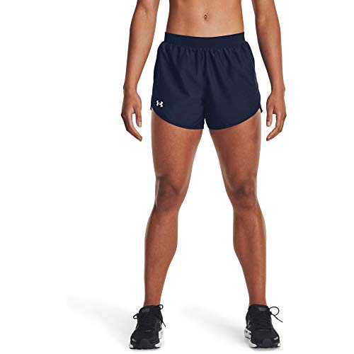 Under Armour Damen Fly by 2.0 Laufshorts Kurz, Midnight Navy Full Heather (412)/Midnight Navy Full Heather, Small von Under Armour