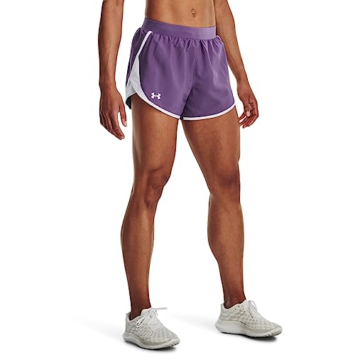 Under Armour Damen Fly by 2.0 Laufshorts Kurze Hose, (571) Retro Lila/Reflektierend, Klein von Under Armour