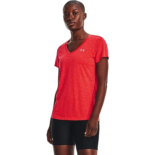 Under Armour Damen Women's Ua Tech Twist V-Neck Unterhemd, rot, XS von Under Armour