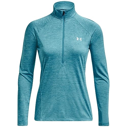 Under Armour Damen Funktionsshirt Tech glacierblue-white-metallicsilver XS von Under Armour