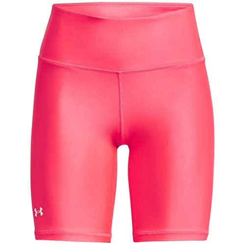 Under Armour Damen HeatGear Armour Bike Shorts, Penta Pink (975)/Weiß, Mittel von Under Armour