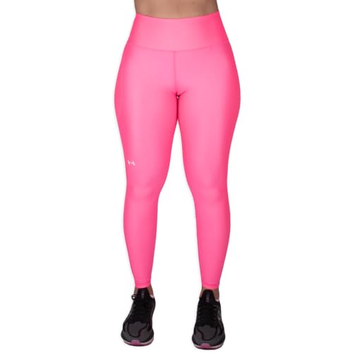 Under Armour Damen HeatGear Armour rutschfeste hoher Taille, Taschen Leggings, (640) Pink Punk/Weiß, M von Under Armour