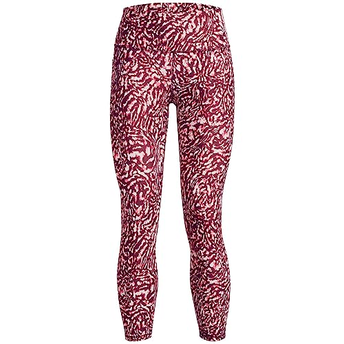 Under Armour Damen HeatGear Armour Print No-Slip Bund Knöchel Leggings, Black Rose (664)/Black, M von Under Armour