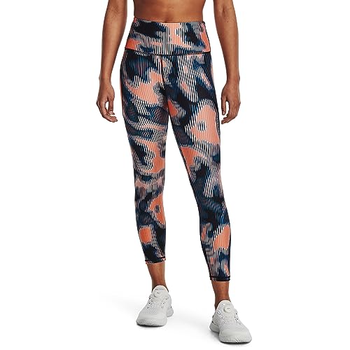 Under Armour Damen HeatGear Leggings, Bubble Peach Coral Dust Schwarz, L-XL von Under Armour