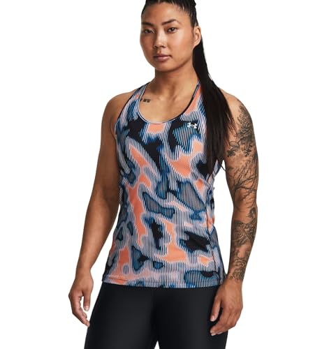 Under Armour Damen HeatGear Racer Print Tank T-Shirt, Rose, M von Under Armour