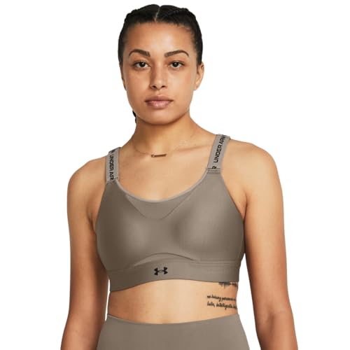 Under Armour Damen Infinity High Impact Bra Sport-BH, Undurchsichtige, (200) Taupe Dusk/Schwarz, (X-Small) A/C von Under Armour