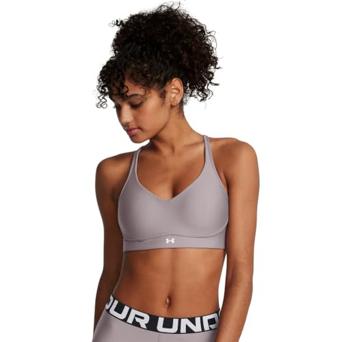 Under Armour Damen Infinity Low Impact Sport-BH, (016) Tetra Grey/White, (Large) A/C von Under Armour