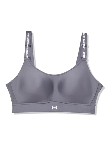 Under Armour Damen Infinity Mid Impact Sport-BH, (026) Castlerock / Weiß, (M) A/C von Under Armour