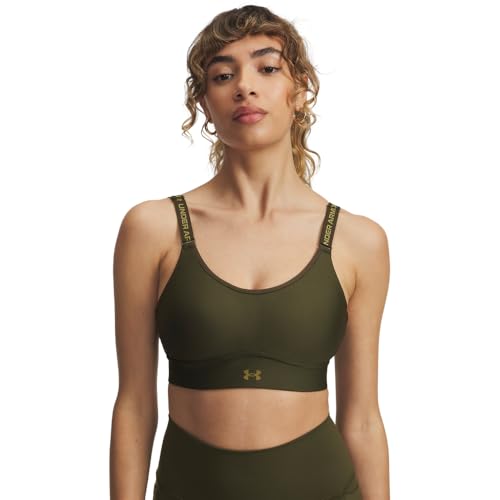 Under Armour Damen Infinity Mid Impact Sport-BH, (308) Expedition Green / Canteen Green, (Small) A/C von Under Armour