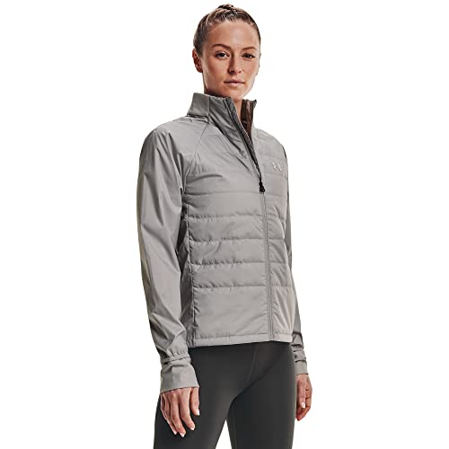 Under Armour Run Insulate Hybrid Laufjacke Damen grau/silber, S von Under Armour