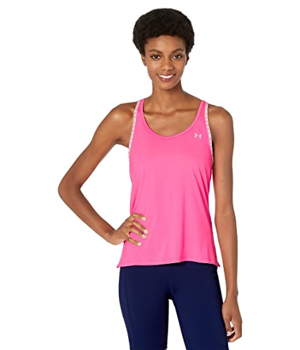 Under Armour Damen Knockout Tank Top T-Shirt, (640) Pink Punk/Weiß, X-Groß von Under Armour