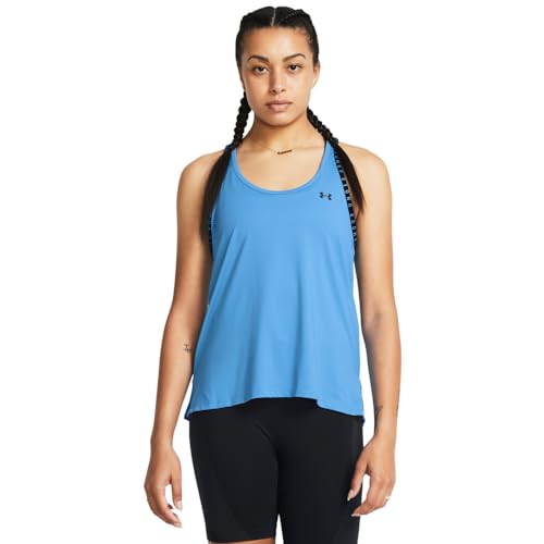 Under Armour Damen Knockout Tank Top, (444) Viral Blue/Black, Groß von Under Armour